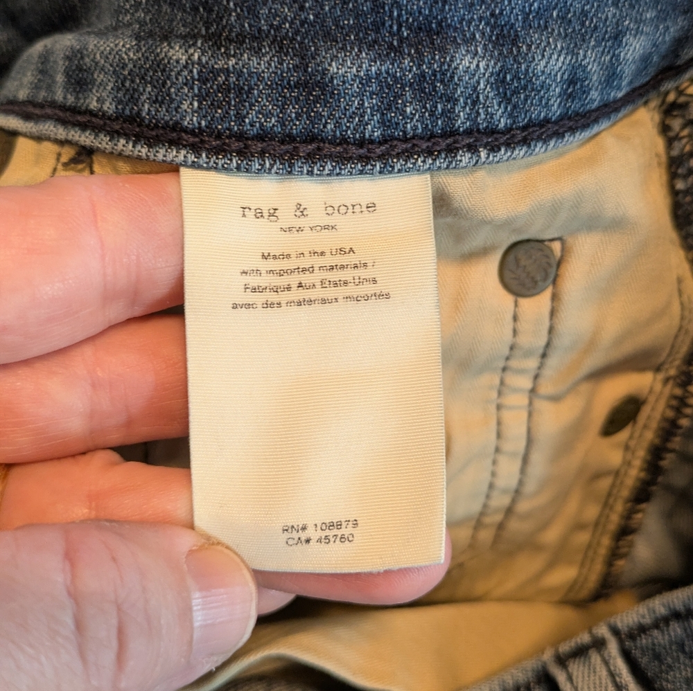 Rag And Bone Men's Blue Jeans - Picture 7 of 11